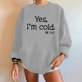 thumbnail image 2 of Moda mujer suelta cuello redondo casual manga larga impresa señoras sudadera tops Pompotops gfhjh18379, 2 of 6