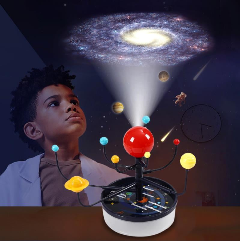 1Set Eight Planets Models Toy Solar System Puzzle Assembling Toy Planetarium Model DIY Toy Set Astronomical Toys For Kid Teenager
