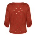 thumbnail image 3 of Blusa Maracuyá 76575 TallaG Sherdon Manga al codo, 3 of 4