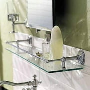 Motiv 2635T/24-15 London Terrace 24'' Glass Gallery Rail Shelf, Nickel