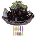thumbnail image 2 of Incense , Backflow Incense Holder, Ceramic Classical Appearance for Study Room Meditation Room Bedroom  Room, 2 of 8