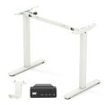 thumbnail image 1 of Costway Electric Standing Desk Frame with LED Display Memory Positions for 40"-48" Desktop White, 1 of 10