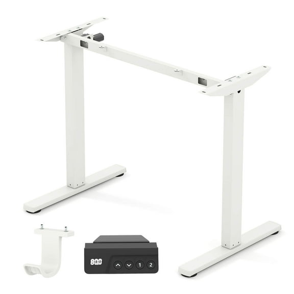 Costway Electric Standing Desk Frame with LED Display Memory Positions for 40”-48” Desktop White