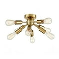 thumbnail image 1 of CLAXY Antique Brass Sputnik Chandelier with 8 Socket Flush Mount Ceiling Light, 1 of 8