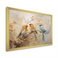 thumbnail image 2 of Designart "Simplistic Floral Birds Of Paradise VIII" Birds Of Paradise Picture Framed Wall Art Living Room, 2 of 5