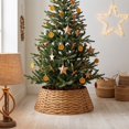 thumbnail image 7 of Woven Christmas Tree Collar Textured Base Ring Skirt Replacement for Artificial Trees Cozy Indoor Festive Holiday Decoration, 7 of 7