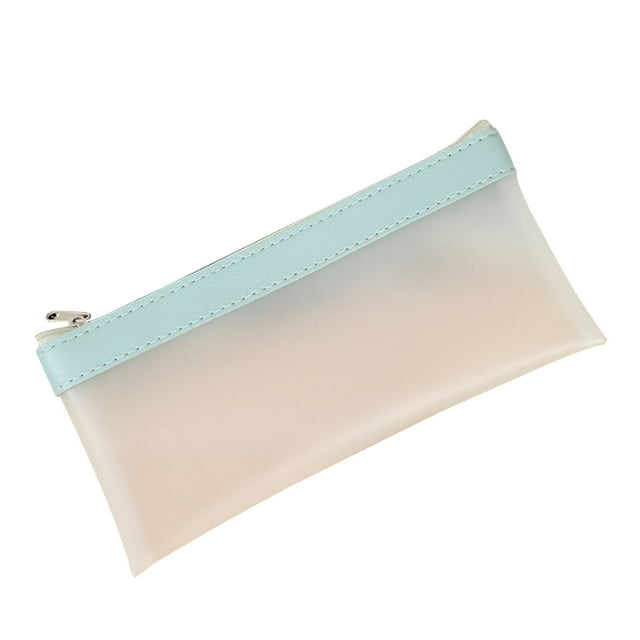 Amzcrzy Pencil Case, Post It Notes, Pencil Pouch, Simples Frosted Semi Transparent Thickened Pencil Case For Student Exams Portable Stationery Bag Large Capacity Stationery Box, pencil cases