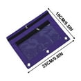 thumbnail image 6 of 3-Ring Binder Pencil Case with Clear Window - Zippered Office Supply Organizer for Trapper Keepers Homework Station(Purple), 6 of 6