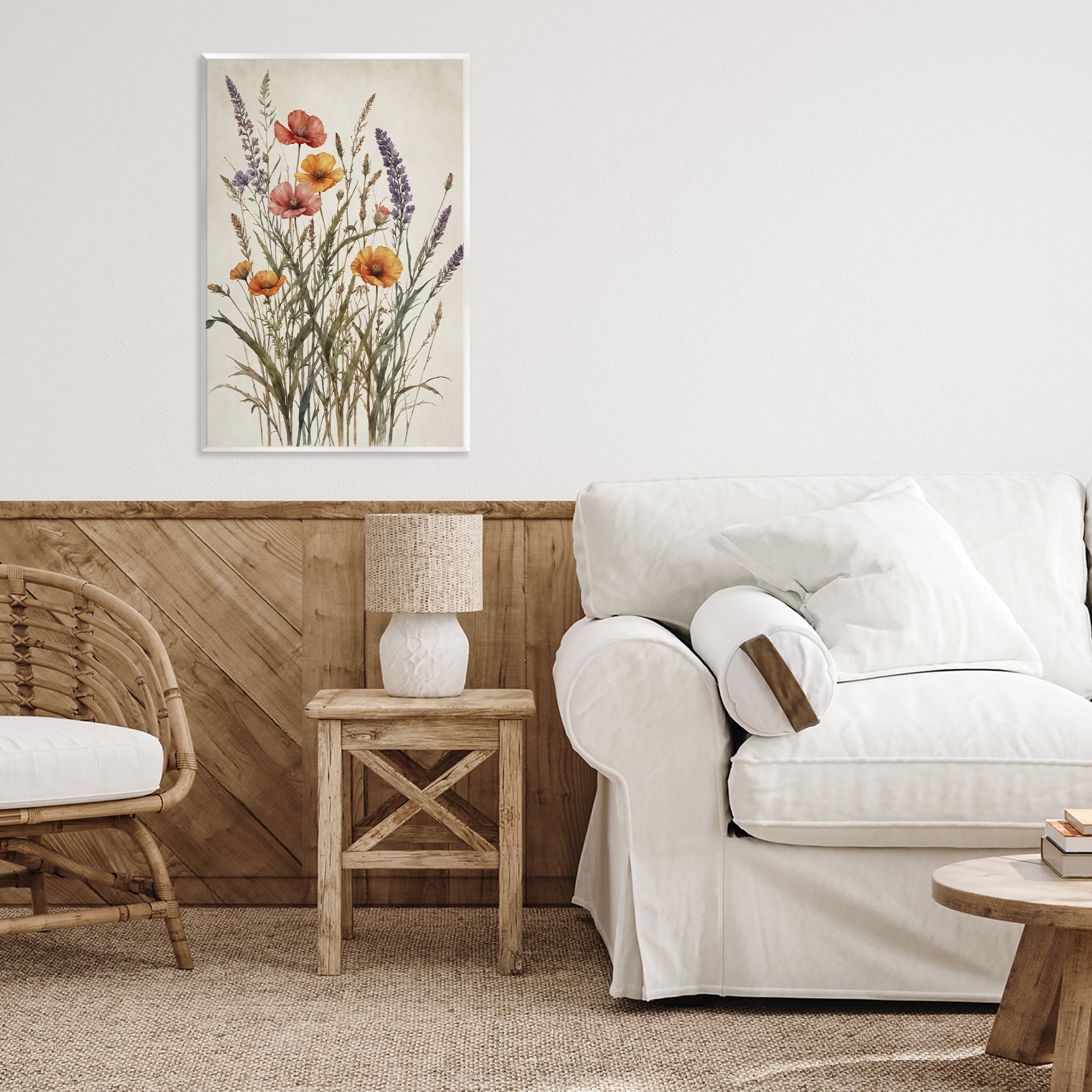 Stupell Industries Vintage Collection of Meadow Botanicals Wall Plaque Art, design by Nataly White
