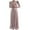 Pink, variant on Annhoo Women's Maternity Knit Dress Button Down Elagant Pleated V-Neck Long Sleeve Clothes Trendy Pregnancy Maxi Dresses