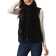 thumbnail image 1 of Chaleco Esponjoso para Mujer Abrigo de Piel Sintética sin Mangas con Cuello Alto Negro XL, 1 of 6