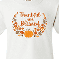 thumbnail image 4 of Inktastic Thankful and Blessed Pumpkin and Fall Leaves Youth T-Shirt, 4 of 5