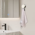thumbnail image 4 of HonesrMatter Shower Hooks, Suction Cup Hooks for Shower Wall, Towel Hooks for Bathrooms, No Drill Transparent Hook for Kitchen Bedroom, Reusable, Green, 4 of 7