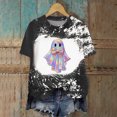 thumbnail image 2 of TOWED22 Halloween Teacher Shirts for Women Cute Spooky Season T Shirt Funny Bow Ghost Graphic Tee Tops Short Sleeve Shirt(Black,XXL), 2 of 7
