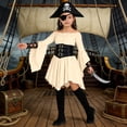 thumbnail image 6 of Girls Casual Fashion Off Shoulder Dress With Ruffle Hem Island Summer Play Outfit Clothes, 6 of 8