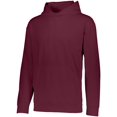 thumbnail image 2 of Augusta L Youth Wicking  Fleece Hoodie Maroon 5506, 2 of 2