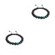 thumbnail image 1 of Pulseras a juego de moda Minnieouse negro mate rocas de para hombre cuentas de oración de energía accesorios de mujer regalos para hombres Type7 NO7, 1 of 6