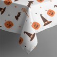 thumbnail image 5 of Pumpkin Skull Bat Spider Square Table Cover Waterproof Spillproof Happy Halloween Tablecolths Table Cover for Party Picnic Dinner Decor (52x52 Inch), 5 of 6