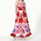 thumbnail image 1 of WILLBEST Vestido Informal Para Mujer, Vestido De Verano Estampado De Europa Y Estados Unidos, Sin Mangas, Con Tirantes Finos, Plisado Y Volantes, Vestido De Playa 2428, 1 of 3