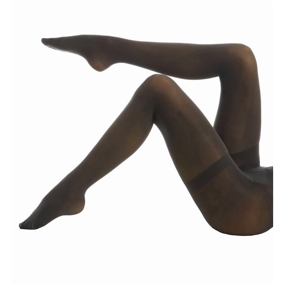 Women's MeMoi MO-335 Perfectly Opaque Shaper Tights (Charcoal 1X-2X)
