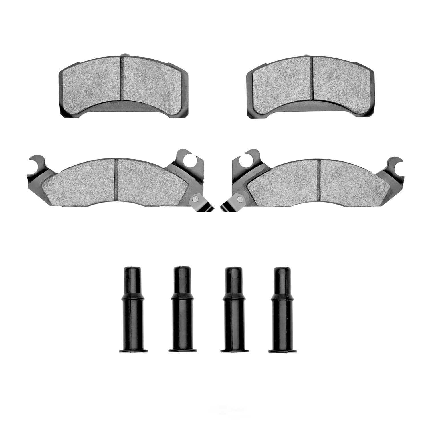 Dynamic Friction Company 1551-0310-02 DFC 5000 Advanced Brake Pads - Semi Metallic and Hardware Kit