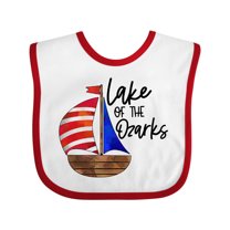 Inktastic Lake of the Ozarks Sailboat Boys or Girls Baby Bib