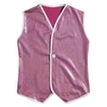 thumbnail image 3 of YONGHS Boys Girls Sparkly Sleeveless Jacket Waistcoat Hip Hop Jazz Disco Choir Dance Performance Vest Top Hot Pink 18-24 Months, 3 of 7