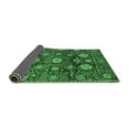thumbnail image 2 of Ahgly Company Indoor Round Abstract Emerald Green Modern Area Rugs, 8' Round, 2 of 4