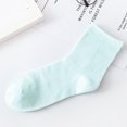 thumbnail image 2 of MSJUHEG Socks For Women Womens Socks 1Pair Unisex Comfortable Pure Color Cotton Sock Slippers Long Socks Thigh High Socks Mint Green One Size, 2 of 2