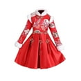 thumbnail image 3 of Milaget Warm Chinese Traditional Girls Dress Princess Dress Knee Length Invisible Zipper 130cm, 3 of 9