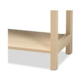 thumbnail image 7 of Baxton Studio Sebille Mid-Century Modern Light Brown Finished Wood 2-Drawer Console Table with Natural Rattan, 7 of 7