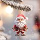 thumbnail image 2 of Colgante de Papá Noel navideño Árbol de Navidad Colgante de Papá Noel para coche Colgante para bolso Decoración para colgar Acrílico plano 2D Colgante de árbol de Navidad, 2 of 2