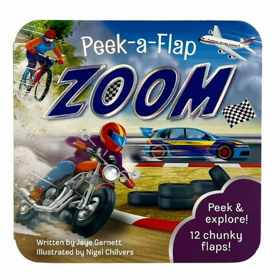Peek-A-Flap Zoom, (Board Book)