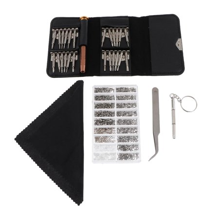 

1000Pieces Eyeglasses Screws Repairing Tools With Cleaning Cloth
