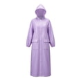 thumbnail image 2 of Unisex Adult Raincoat, Full Body Waterproof Rain Jacket, Windproof Breathable Hooded Coat, Outdoor Protection Clothing for Cycling Camping Hiking Travel Activities, 2 of 6