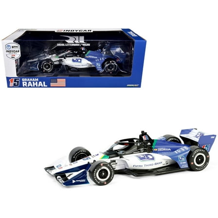 Dallara IndyCar #15 "Fifth Third Bank" Rahal Letterman Lanigan Racing "NTT IndyCar" (2024) 1/18 Die Cast Model Car by Greenlight