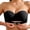 Black, variant on Strapless Bras for Women Women's Thin Seamless Vest Soft Support Plus Chest Half Fixed Cup Breathable Bra,Brown