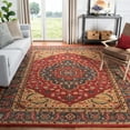 thumbnail image 3 of SAFAVIEH Mahal Caelestinus Oriental Area Rug, Navy/Red, 6'7" x 9'2", 3 of 6