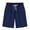 C-Blue127, variant on DHFJKG Women's Sweat Shorts Knee Length Solid Color High Waisted Casual Drawstring Sports Straight Leg Shorts With Pockets Comfortable Bottoms