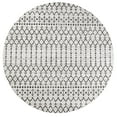 thumbnail image 2 of JONATHAN Y SANTA MONICA 3' Round Area Rug, Ourika Moroccan Geometric Textured Weave - Cream/Black, SMB108I-3R, 2 of 8