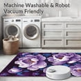 thumbnail image 5 of ODIKA 2'x3' Machine Washable Non-Slip Area Rug, Lively Purple Garden Theme High Traffic Rug, Purple, 36325, 5 of 5
