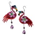 thumbnail image 1 of 2pcs Flamingo Wind Chimes Decoración De Navidad Colgantes., 1 of 12