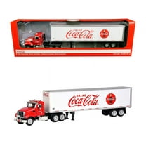 Truck Tractor with 53' Trailer "Drink Coca-Cola" Red and White 1/50 Diecast Model by Motorcity Classics