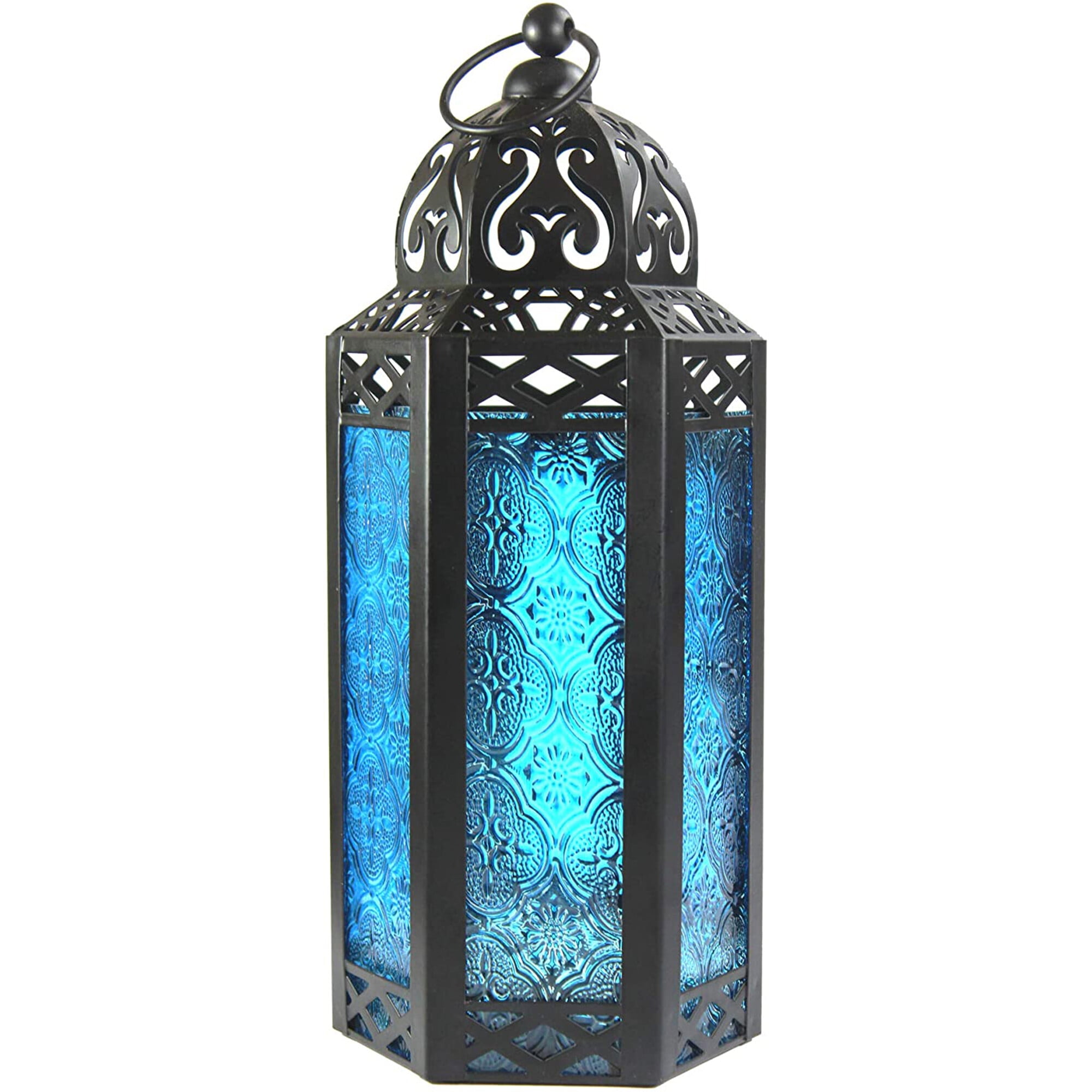 12 Multi color rainbow 10" Moroccan lantern Candle holder wedding centerpiece 