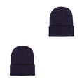 thumbnail image 1 of Sonducket Beanie Hats Gorros de punto Unisex Ajustable Otoño Skullcap Manga de moda A prueba de viento Ciclismo Accesorios para el cabello Azul oscuro Azul oscuro 2piezas Sonducket CBP263472, 1 of 5