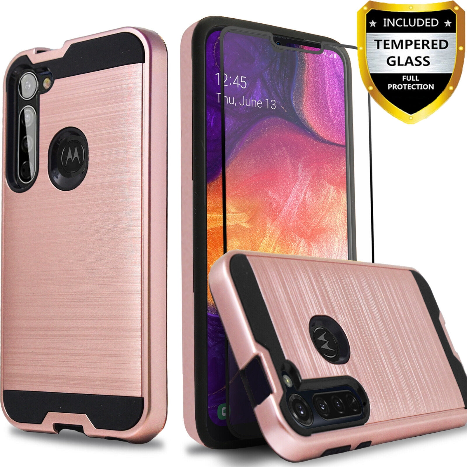 Motorola Moto G Power Phone Case, 2Piece Style Hybrid Shockproof Hard