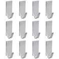 thumbnail image 6 of Raindrops 90 pcs  Home Punch-free Door Back Stainless Steel Self-adhesive Hooks (Silver), 6 of 8