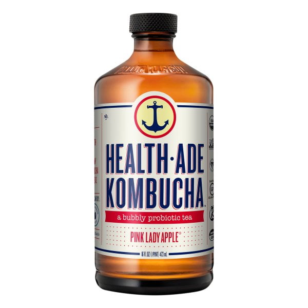 HealthAde Pink Lady Apple Kombucha, 16 fl oz