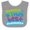 Heather and White, variant on Inktastic Audiologist Mom Quote Childs Boys or Girls Baby Bib