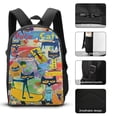 thumbnail image 3 of Pete The Cat Backpack 3 Piece Set Lightweight Laptop Bag Packpack Lunch Bag Pencil Case Pen Bags, 3 of 8